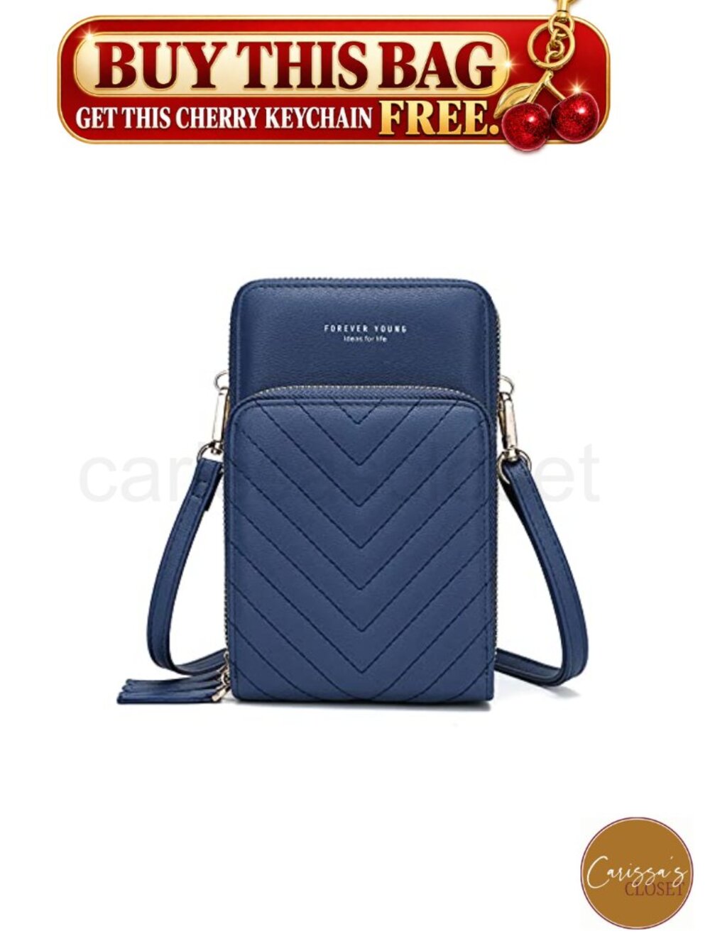 ✨ Small Cell Phone Crossbody Bag Multi-Pocket 6 Card Slots PU Leather